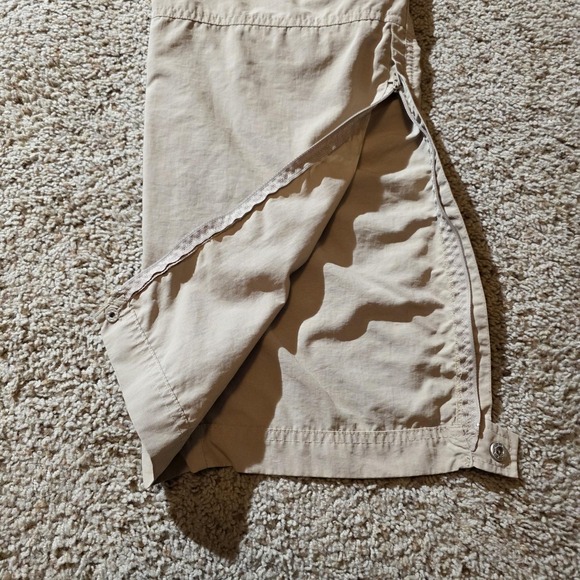 K-Way Pants Mens 34 Convertible Beige Hiking Nylon Outdoor Cargo Zip Off Legs - Picture 7 of 11